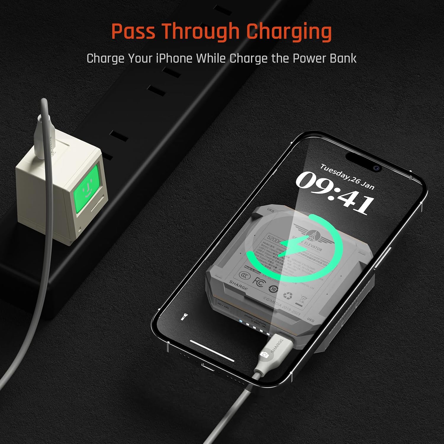  Sharge Space Elevator Magnetic Powerbank